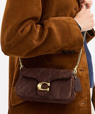 COACH ブラウン ボディバッグ タグ付き タビー チェーン クロスボディ バッグ 19・キルティング | COACH